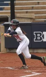 Kylie Johnson with 5-for-8 on the night with three RBI and her first career triple.