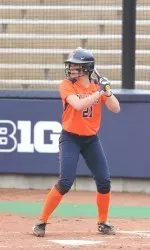 Allie Bauch provided the one bright spot for the Illini offense with a fifth-inning single