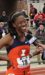 Sophomore Ashley Spencer was named 2013 Big Ten Track Athlete of the Year/Championships.
