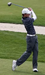 Brian Campbell fired a five-under-par 67 on Friday in the second round of the NCAA Fayetteville Regional.