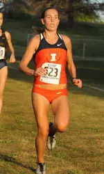 Redshirt sophomore Alyssa Schneider helped the Illini win the title by finishing first overall.