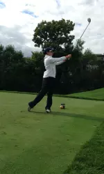 Stephanie Miller shot her second straight 222 (+6) to finish in second place