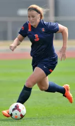 Forward Jannelle Flaws scored her team-high ninth goal in the 1-1 tie against Ohio State in Columbus.