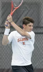 Jared Hiltzik went 3-0 in singles and 2-1 in doubles at the Illini Open