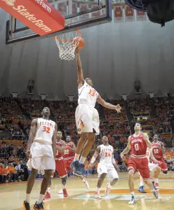 Tracy Abrams (13) vs. Indiana, Dec. 31, 2013 (Mark Jones/Illinois Athletics)