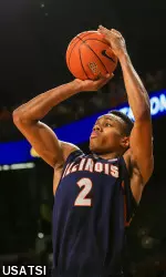 Joseph Bertrand had a game-high 19 points against Ohio State.