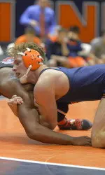 Tony Dallago recorded his 37th career pin in Illinois' 29-6 victory, tying him with BJ Futrell as Illinois' all-time leader in the category.