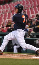 Reid Roper belted the first Illini home run of the season with a two-out, two-run homer on his birthday in the 5-4 loss.