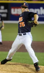 Drasen Johnson struck out five and earned his first win as a starter on Saturday at Coastal Carolina.