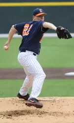 Sophomore Kevin Duchene retired the first 18 SIU batters on his way to his second complete game of the season.