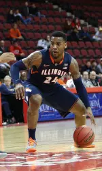 Rayvonte Rice scored seven straight points to lead Illinois past BU.