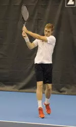 Tim Kopinski won both his singles and doubles matched on Sunday
