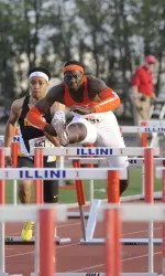 Vanier Joseph won the 110m hurdles with the fastest time in the nation.