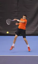 Farris Gosea knocked off #11 Tom Jomby, earning his fifth straight win over a ranked singles player