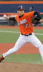 Junior John Kravetz tossed a career-high eight scoreless innings and equaled a career-high seven strikeouts.
