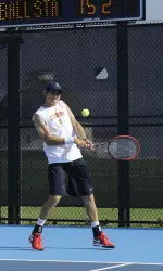Jared Hiltzik won his 10th straight singles match on Friday, winning in straight sets