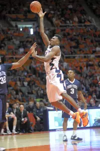Leron Black (12) vs. Penn State, Jan. 31, 2015 (Mark Jones/Illinois Athletics)