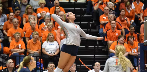 Jocelynn Birks - Illinois Volleyball vs. Penn State - 2015