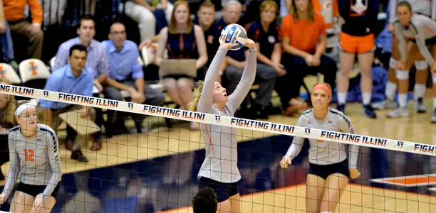 Jordyn Poulter - Illinois Volleyball vs. Penn State - 2015