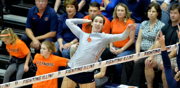 Michelle Strizak - Illinois Volleyball vs. Penn State - 2015