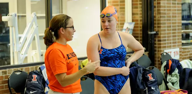 Sue Novitsky & Sam Stratford Illinois Swimming & Diving Team - 2015