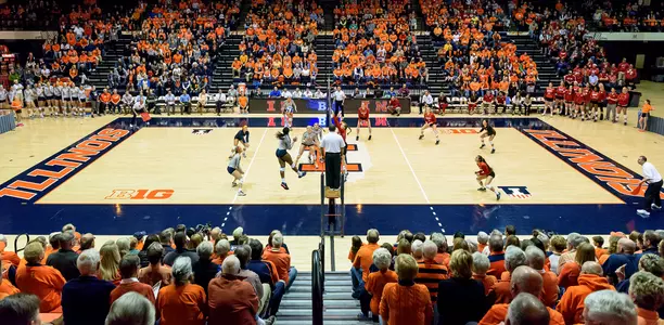 Huff Hall Illinois Volleyball vs. Nebraska - 2015