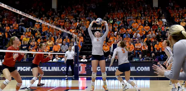 Jordyn Poulter Illinois Volleyball vs. Nebraska - 2015
