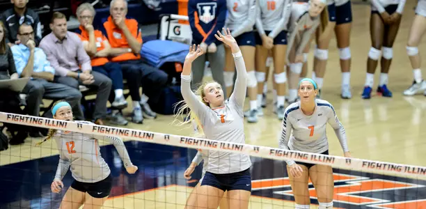 Jordyn Poulter Illinois Volleyball vs. Nebraska - 2015