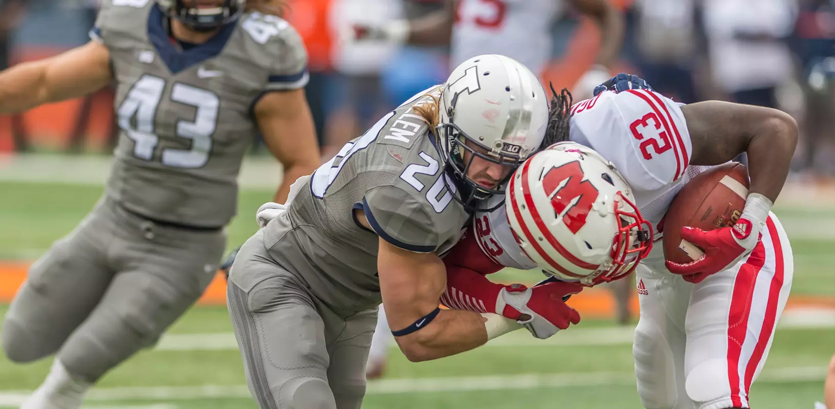Clayton Fejedelem - Illinois Football vs. Wisconsin - 2015