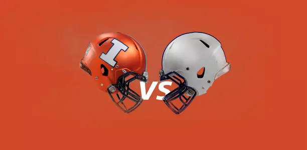 Illinois at Penn State Helmet Graphic - Orange