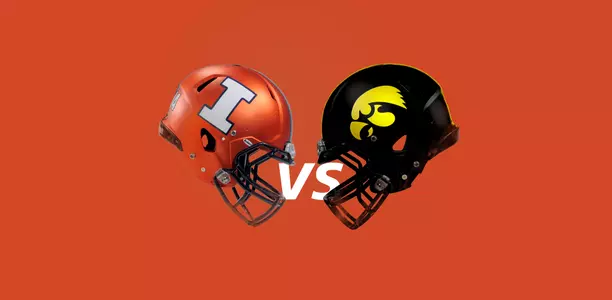 Game 6 Illinois at Iowa Helmet Graphic - ORANGE