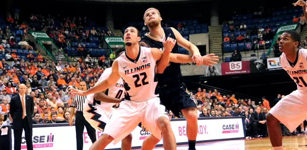 Maverick Morgan - Illinois Basketball vs. UIS - 2015-16