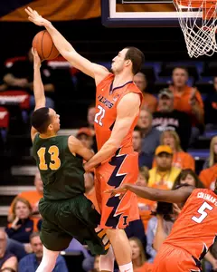 NCAA Basketball: North Dakota State at Illinois - Maverick Morgan