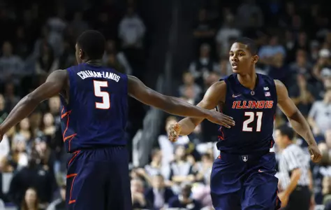 NCAA Basketball: Illinois at Providence - Malcolm Hill, Jalen Coleman-Lands