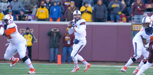 Wes Lunt - Illinois vs. Minnesota - 2015