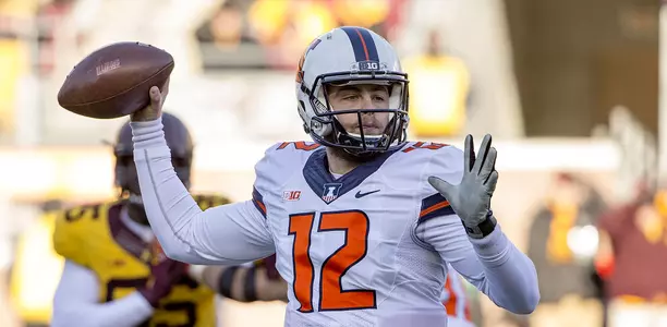 Wes Lunt - Illinois vs. Minnesota - 2015