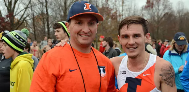 Lafond and Coach Stewart at NCAAs