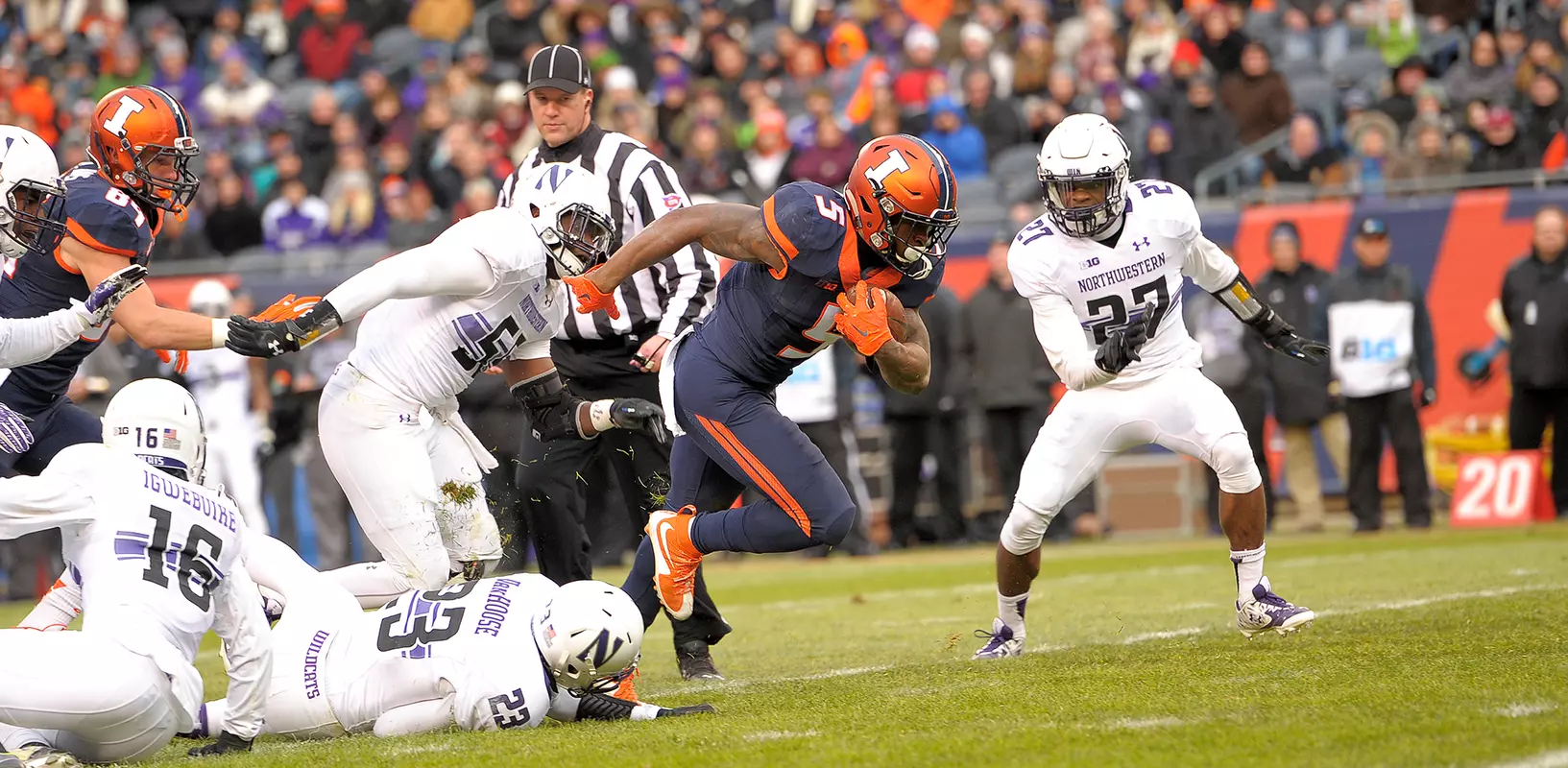 Ke'Shawn Vaughn - Illinois vs. Northwestern - 2015