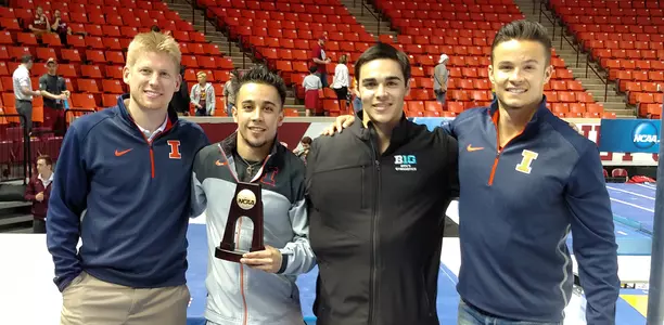 Illinois men's gymnastics Justin Spring Jordan Valdez C.J. Maestas Paul Ruggeri