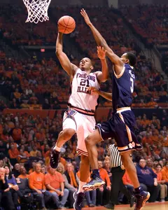 NCAA Basketball: Notre Dame at Illinois - Malcolm Hill