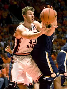 NCAA Basketball: Notre Dame at Illinois - Michael Finke