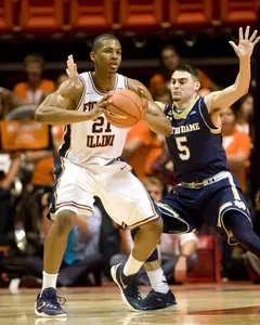 NCAA Basketball: Notre Dame at Illinois - Malcolm Hill
