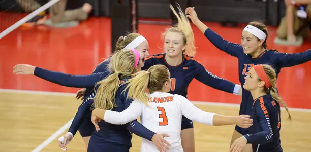 VB - Team Celebration vs. Louisville in NCAAs