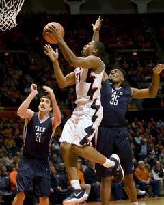 NCAA Basketball: Yale at Illinois - Malcolm Hill