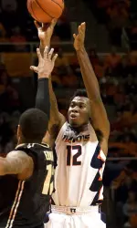 Leron Black had a double-double (15 p, 13 r) in Illinois' win over Purdue in January.