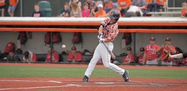 Matthew James swings.