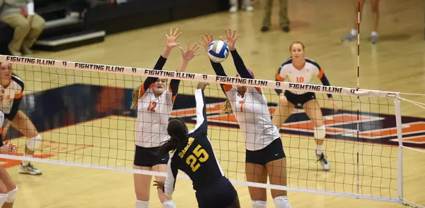 Katie Stadick and Jocelyn Birks converge for the block