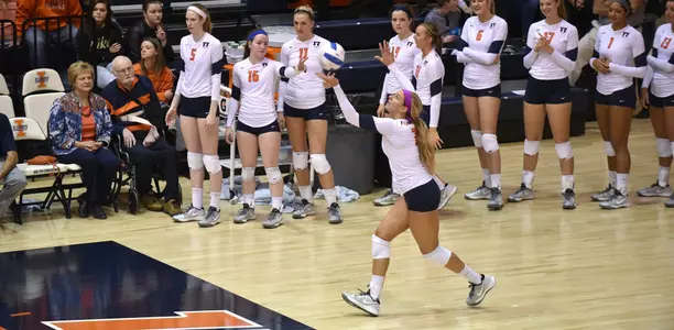 Jocelynn Birks, Ohio State, serve
