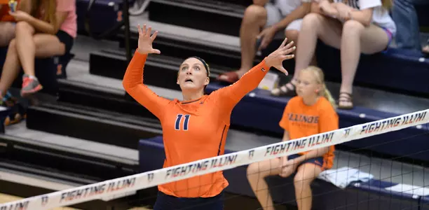 Katie Roustio - Illinois Volleyball Scrimmage 2015