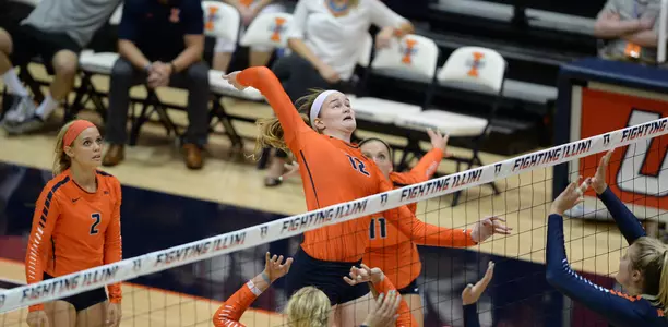 Katie Stadick - Illinois Volleyball Scrimmage 2015
